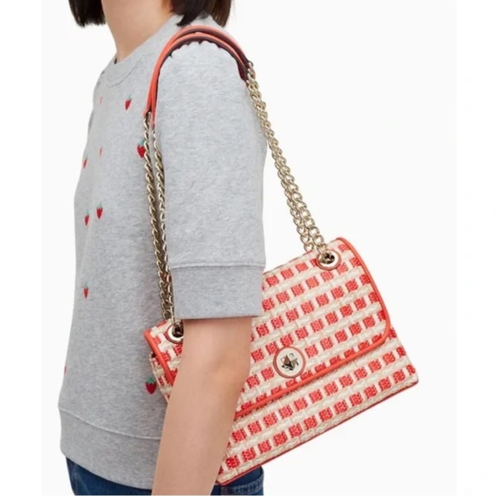 Kate spade Natalia orange and cream bag